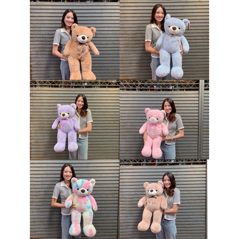 ตุ๊กตาหมีขนาด60-70CM น่ารักกอดนุ่มสบาย พร้อมส่ง