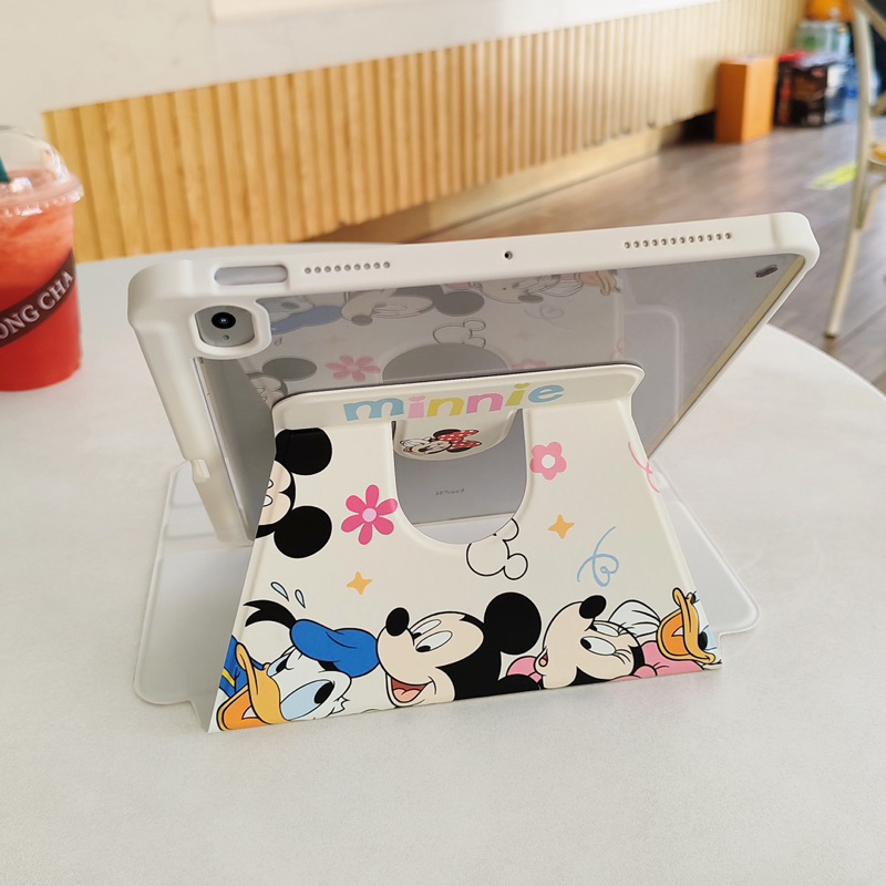 360 เคสไอเเพดหลังใสพร้อมสติกเกอร์ รุ่นไอแพดmini12345 mini6 pro9.7 air1 10.2 air3 10.5 air4 10.9 gen7 gen8 gen5 gen6 gen9 ราคา ถูกที่สุด ดีลบีเคเค แกลเลอรีภาพที่ 9