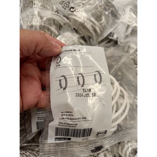 IKEAshopping IKEA 12ชิ้น ห่วงม่านห้องน้ำ สีขาว ห่วงม่าน