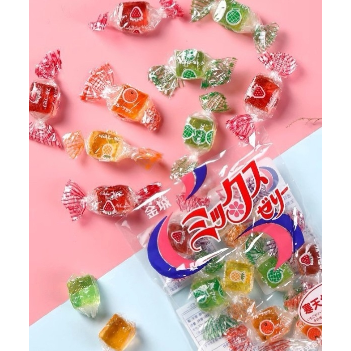 [พร้อมส่ง]Kinjo Seika Mixed Jelly 125g  คินโจ มิกซ์เยลลี่ 125ก จากประเทศญี่ปุ่น เยลลี่ตัวดัง ที่กินได้ทั้งเปลือก รสผลไม้