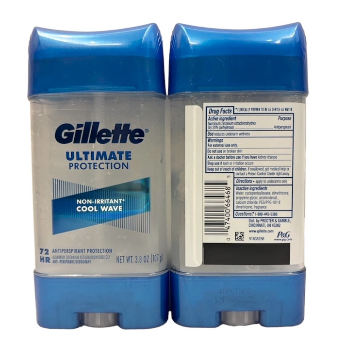 Gillette Clear Gel กลิ่น COOL WAVE สูตร Antiperspirant Deodorant 72 Hrs 107 g