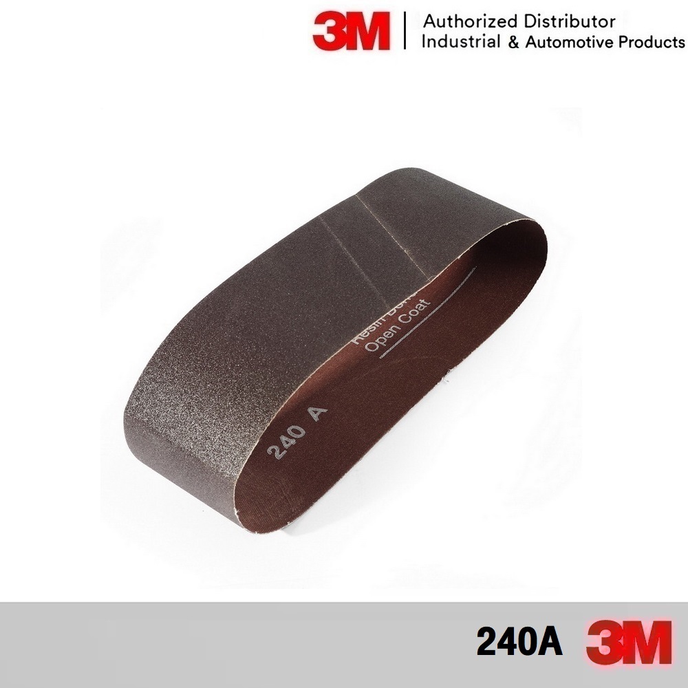 3M 240A ขนาด 3x18 นิ้ว 4x24 นิ้ว 4x36 นิ้ว ผ้าทรายสายพาน เบอร์ 60 80 120