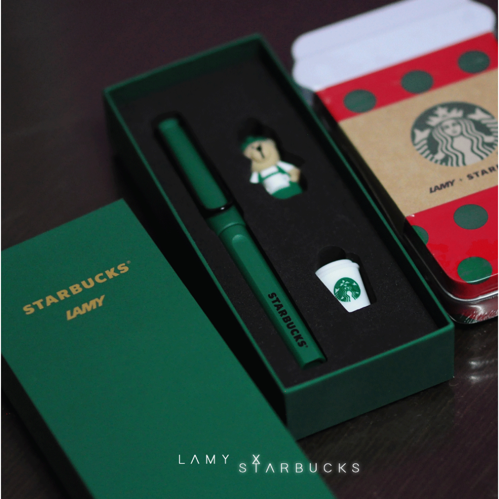 LAMY X STARBUCKS 2022 LIMITED EDITION (ปากกาลามี่ ด้ามสีเขียวคลิปสีดำ)