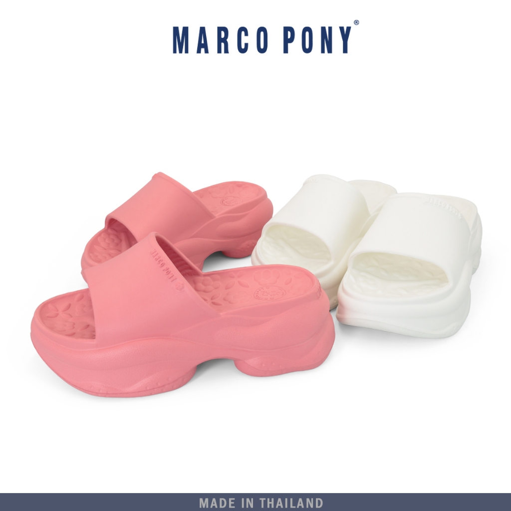 Marco Pony รองเท้าแตะ พื้นนิ่ม EVA แบบสวม รองเท้าสุขภาพ MH9024 เเฟชั่นผู้หญิง  กันน้ำ กันลื่น