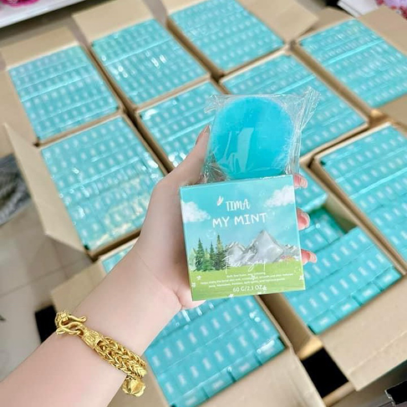 สบู่ล้างหน้ามายมิ้น 1 ก้อนของแท้รับตรงเจ้าของแบรนด์ สั่ง 2 ก้อนของจีบ 1 ใจ