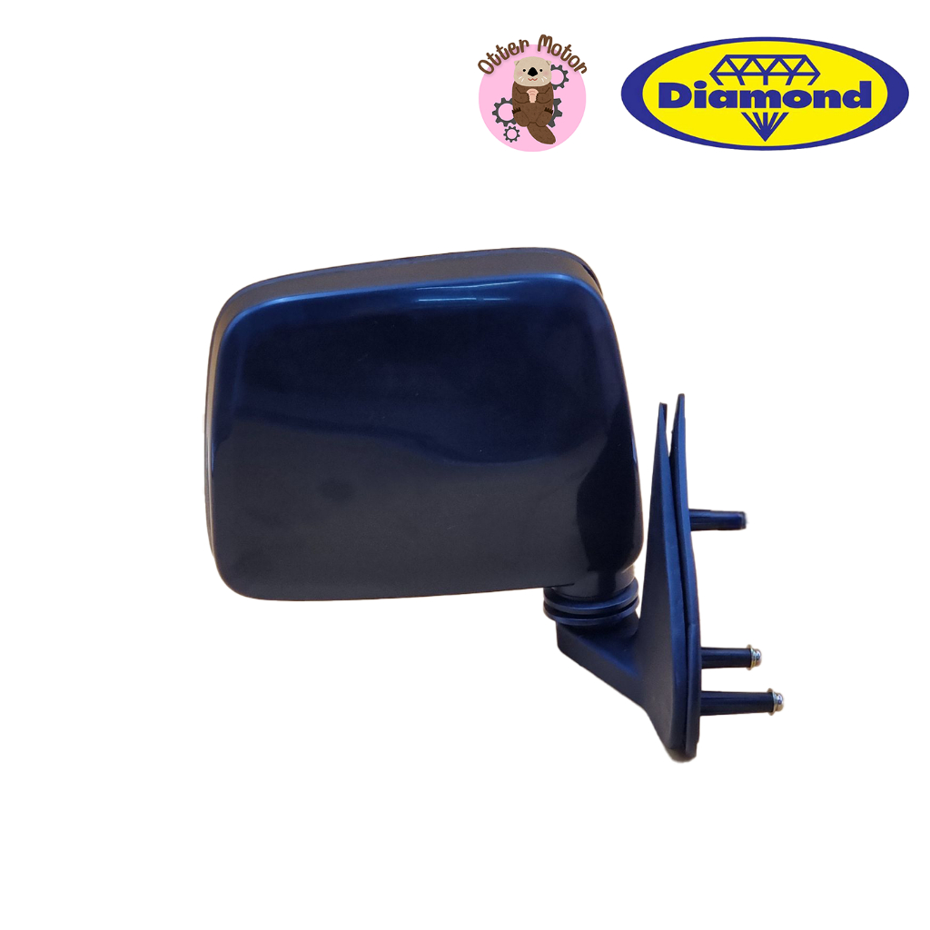 กระจกข้าง กระจกรถ NISSAN BIG M TD ปี 1986-1998 รุ่นธรรมดา ปรับมือ สีดำ นิสสัน บิ๊กเอ็ม ทีดี ตราเพชร