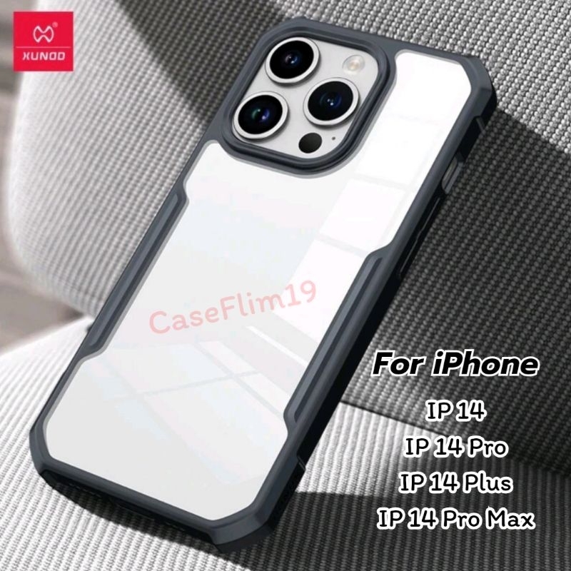 [ พร้อมส่งไทย ] XUNDD เคส สำหรับ iPhone 14/14 Pro Max/14 Plus/14 Pro เคสกันกระแทก ขอบยาง TPU หลังใส ไม่ลื่น