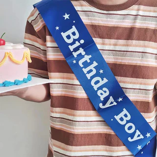 [ส่งด่วน] ที่คาดผม สายสะพาย ลายวันเกิด Happy Birthday มงกุฎลายวันเกิด