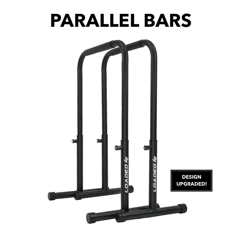 บาร์คู่ตั้งพื้น dip bars 💥ปรับความสูงได้ 4 ระดับ💥 รุ่นอัพเกรด