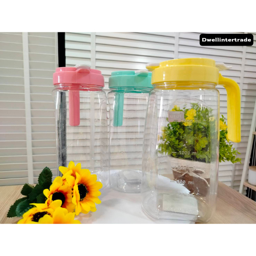 เหยือกใส่น้ำพลาสติก สีน่ารัก 1700 ml