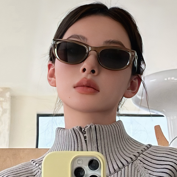 [จัดส่งในกทม] แฟชั่นเกาหลี ใหม่ แว่นตากันแดด แว่นตาแฟชั่น hip-hop เรโทร เครื่องประดับแฟชั่น 6 สีให้เลือก Unisex - รูปที่ 2