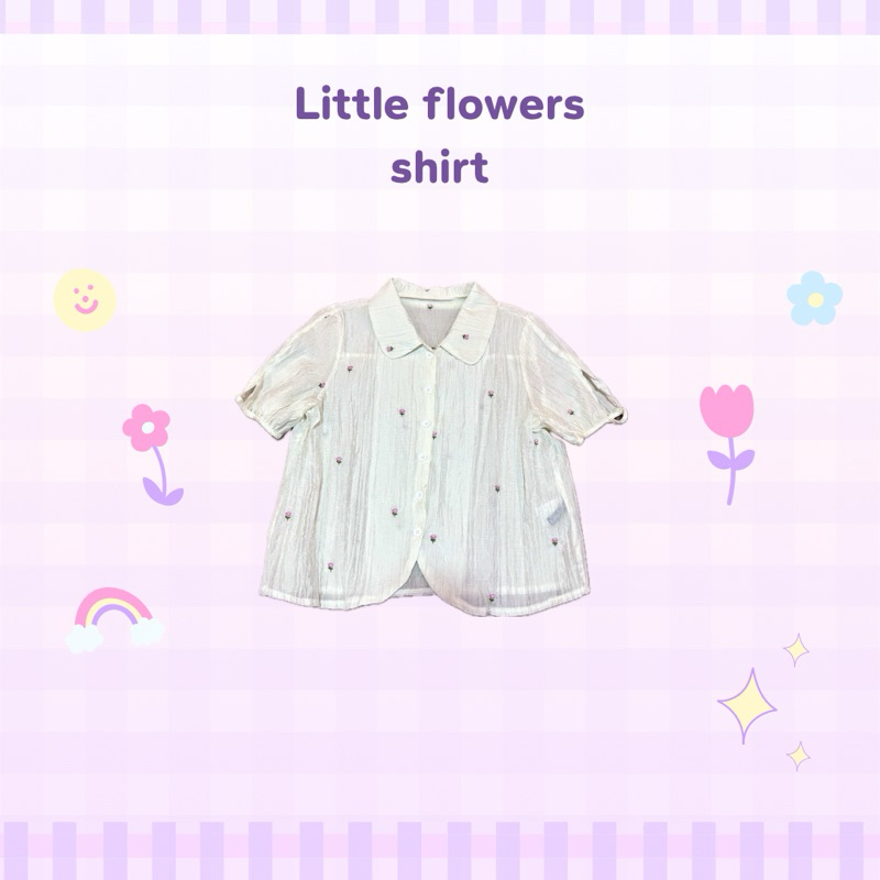 เสื้อปักลายดอกไม้ Lovito