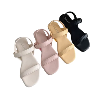 Rarin รุ่น [ Daisy ] 36 - 41 รองเท้าแตะรัดข้อ พื้นนุ่ม สีหวานละมุน ***เท้าไม่เรียวแนะนำเพิ่มไซส์***