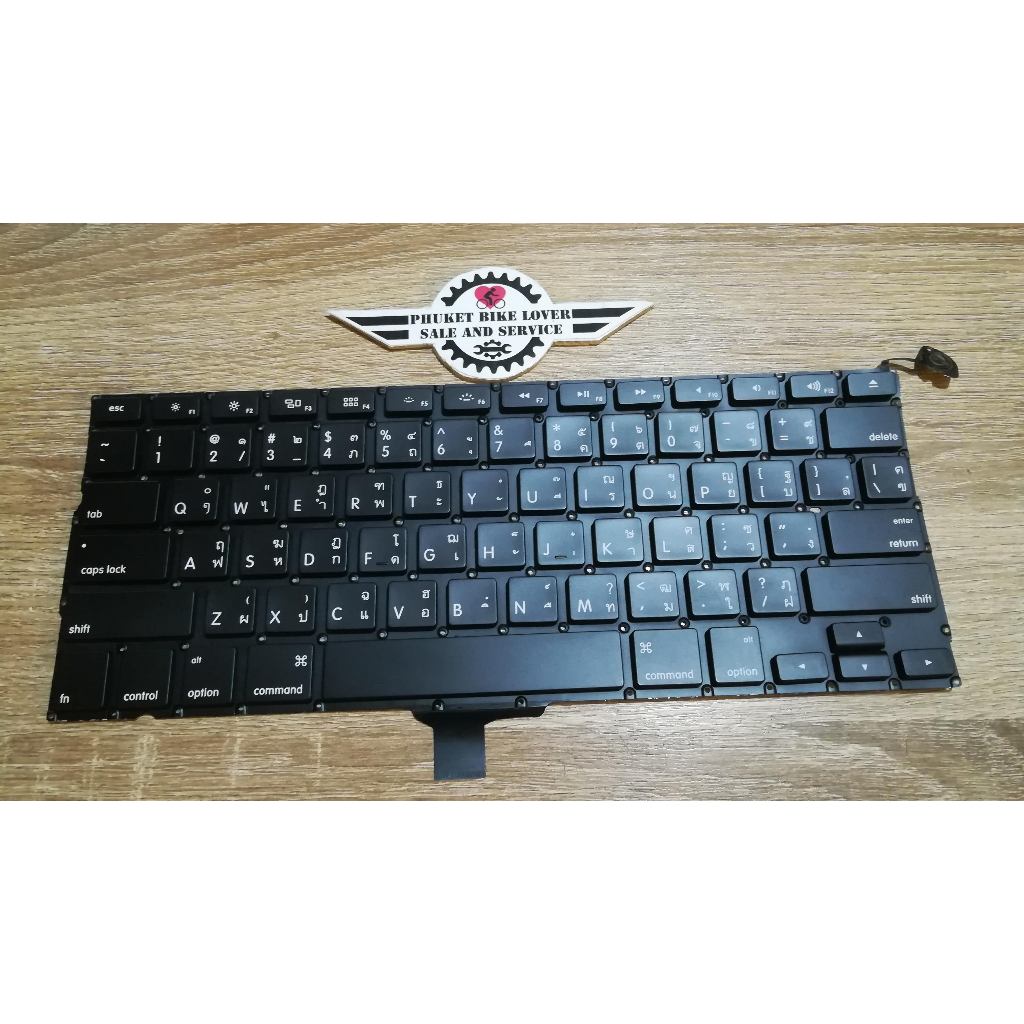 คีย์บอร์ด macbook Keyboard Mac Model. A1278 / คีย์บอร์ด แมค A1278 / TH-ENG ไทย อังกฤษ ของแท้ประกัน 1