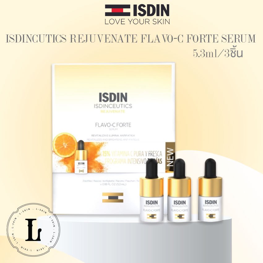 ISDIN ISDINCEUTICS FLAVO-C FORTE SERUM แพ็ค 3 ขวด