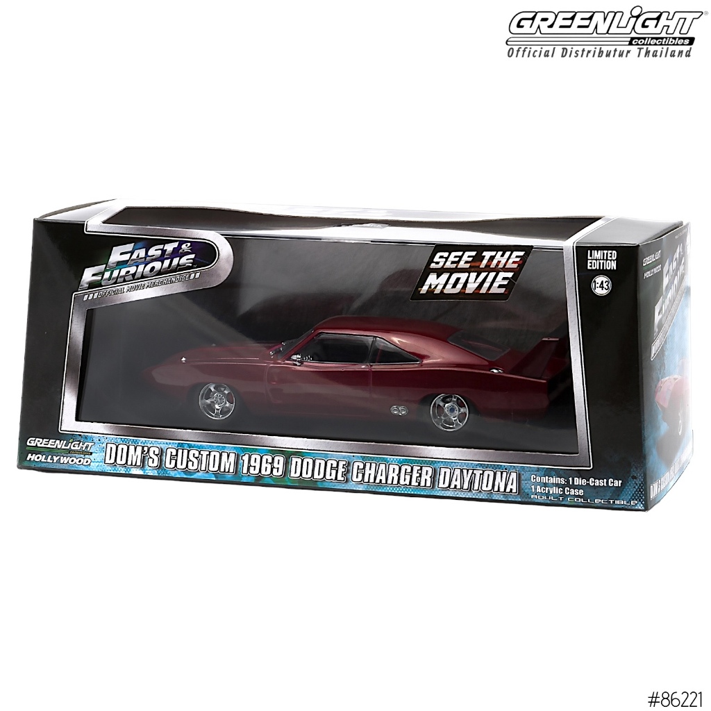 Greenlight Collectibles - Dom's 1969 Dodge Charger Dayton (Fast & Furious) 1:43 86221