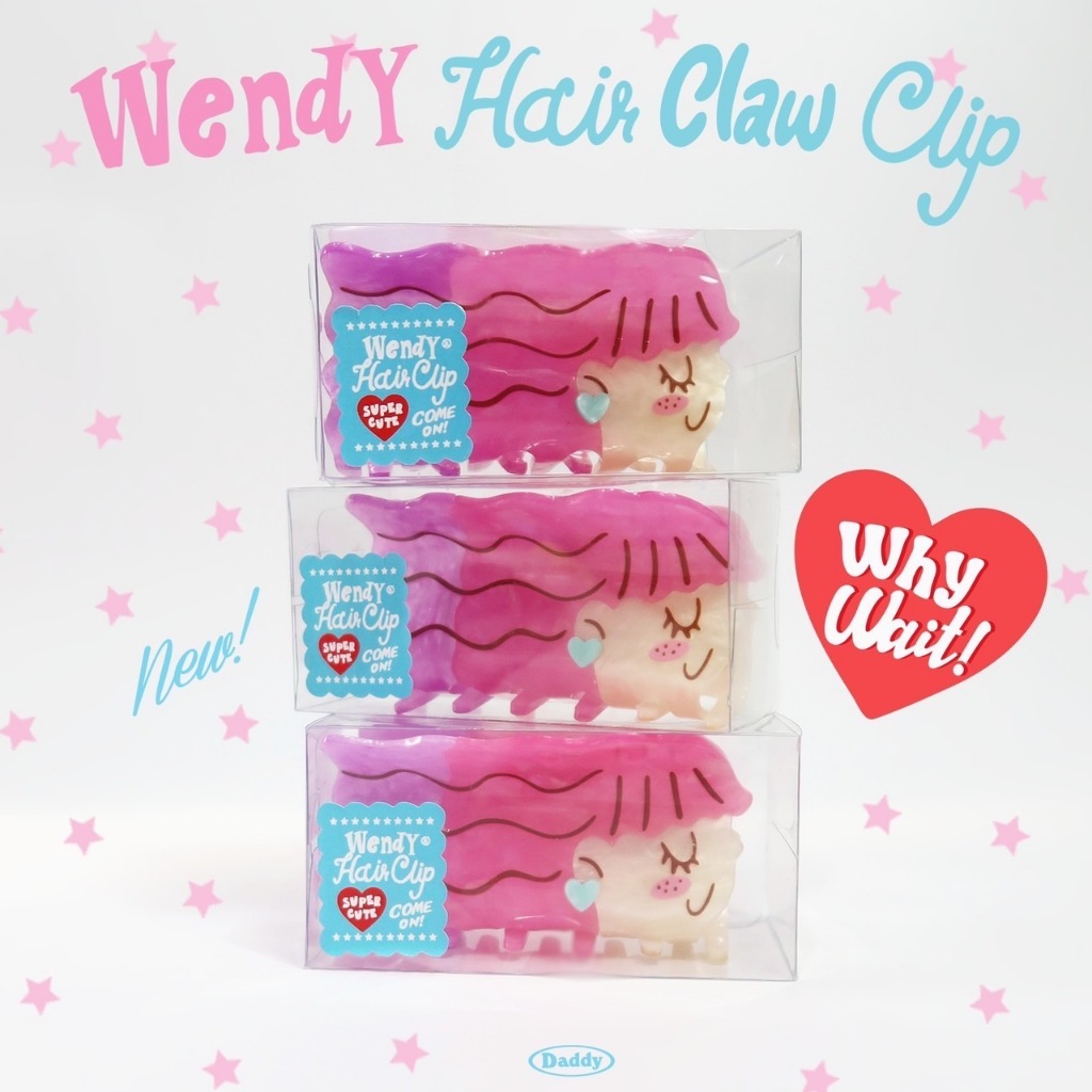 DADDY | Wendy Hair Claws ที่หนีบผม ลาย Wendy สุดน่ารัก