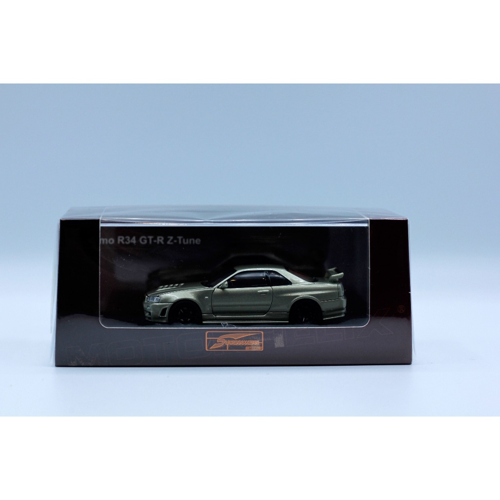 MOTORHELIX 1/64 Nismo R34 GT-R Z-Tune Millenium Jade