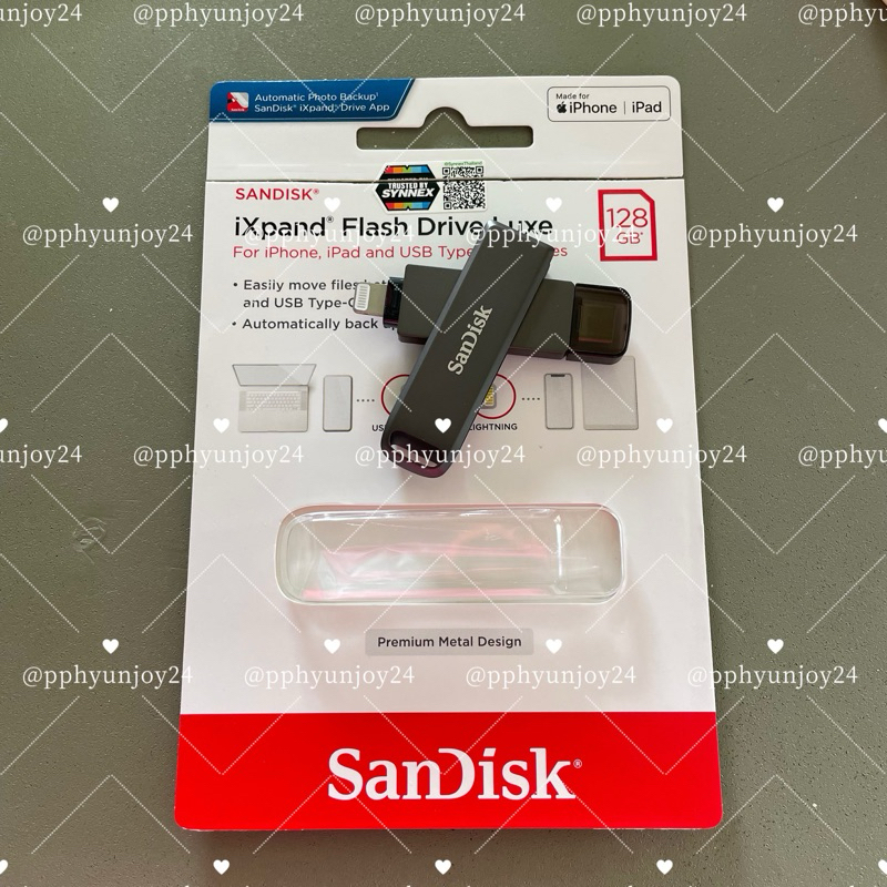 SanDisk iXpand Flash Drive Luxe USB Lightning - Type-C 128 GB ใช้ไปคอนเดียว ( iphone และ android )