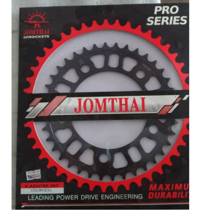 สเตอร์หลัง JOMTHAI CB500F / CB500X (13-18) / CBR500R (13-21) /NC750 / X-ADV750 (520) 38T Rear sprocket jomthai CB500F