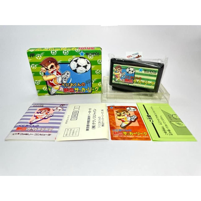(1) ตลับแท้ Famicom(japan)(fc)  Kunio Soccer  Kunio-Kun no Nekketsu Soccer League
