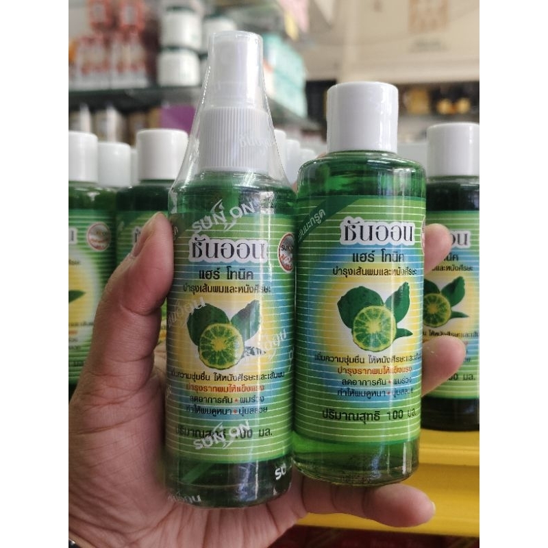 ซันออน แฮร์ โทนิค 100 ml. บำรุงเส้นผม หนังศีรษะ บำรุงรากผม เร่งผมยาว ทำให้ผมดูหนา ลดคัน ผมร่วง