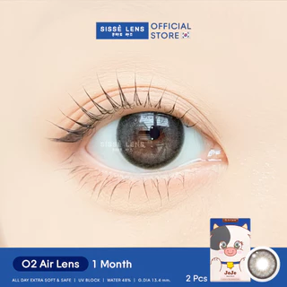 Sisse Lens คอนแทคเลนส์ รายเดือน รุ่น JeJe สี Bronze Pearl / Dark Pearl 1คู่ : O2 Air Lens