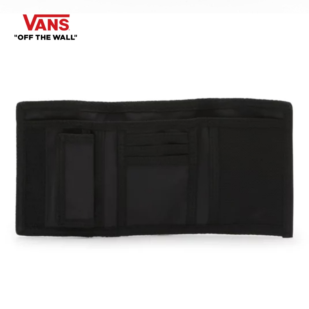 VANS SLIPPED - BLACK-CHARCOAL กระเป๋า กระเป๋าสตางค์ กระเป๋าใส่เงิน กระเป๋าใส่บัตร กระเป๋าใส่เหรียญ ผู้ชาย