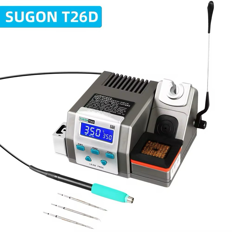 SUGON T26D เครื่องเชื่อมสายไฟ หัวแร้ง T26D เครื่องมือซ่อมเหล็กปลาย