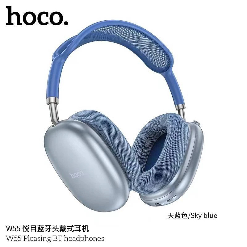 Hoco W55 หูฟังครอบหูไร้สาย BT V.5.4 headphones ใช้งานได้นานยิ่งขึ้น พับเก็บได้ สินค้าของแท้100%