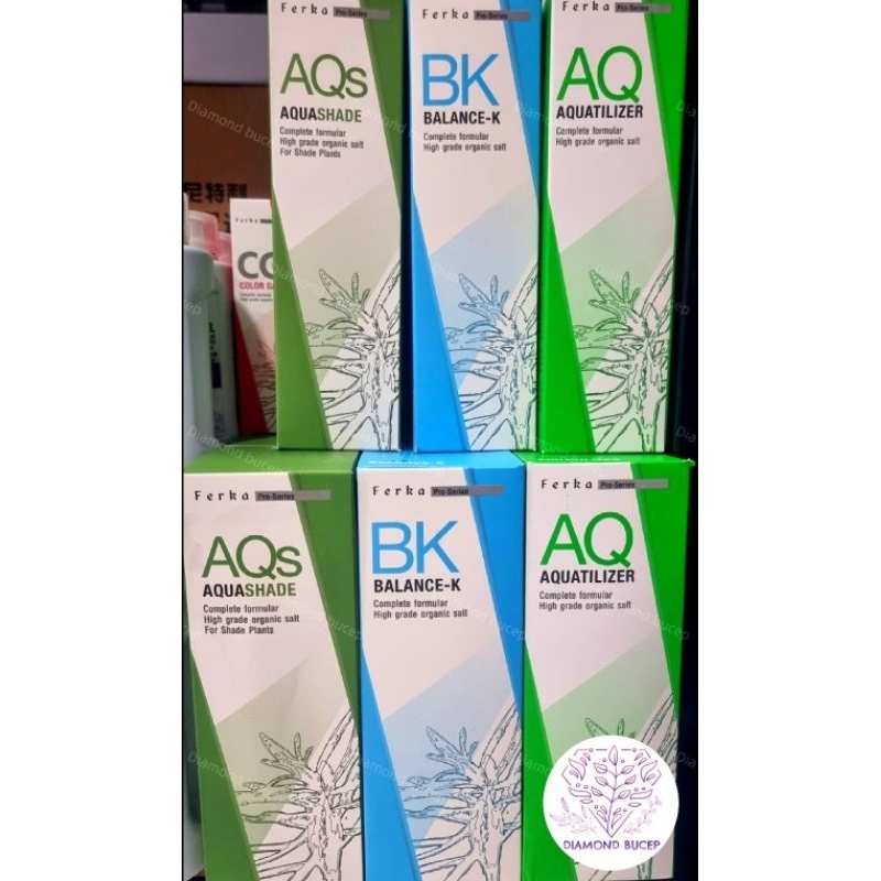 Ferka Fertilizer Balance-K Aquatilizer Aquashade Balance-N BK AQ AQs BN เฟอร์ก้า ปุ๋ย สำหรับตู้ไม้น้