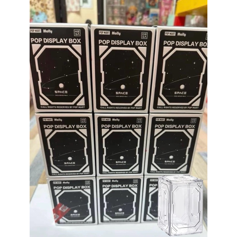 [พร้อมส่งในไทยวฃ] กทม กล่องใส่โมเดล Pop mart แท้ Space molly Display box 100% ของแท้ popmart กล่องโมเดล