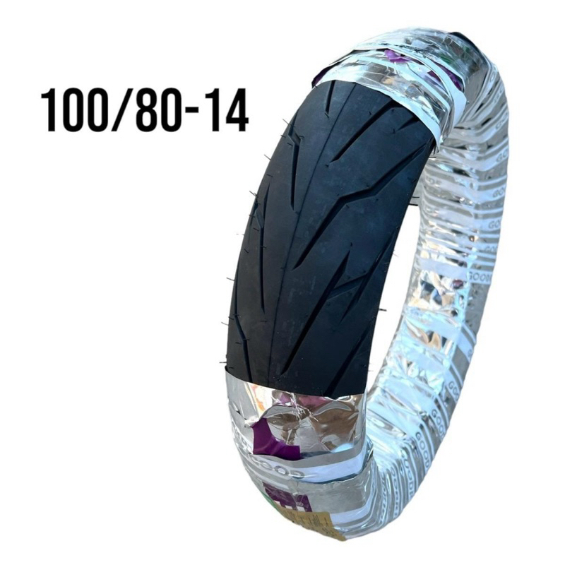 ยางนอก เรเดียล Goodride H993 ลายสายฟ้า 100/80-14 สำหรับ PCX Click150 และรุ่นอื่นๆ ยางไม่ใช้ยางใน