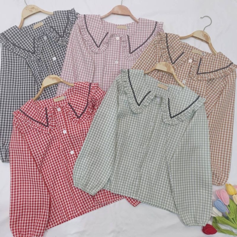 เสื้อคอบัวลายสก๊อต รวมงานขายดี
