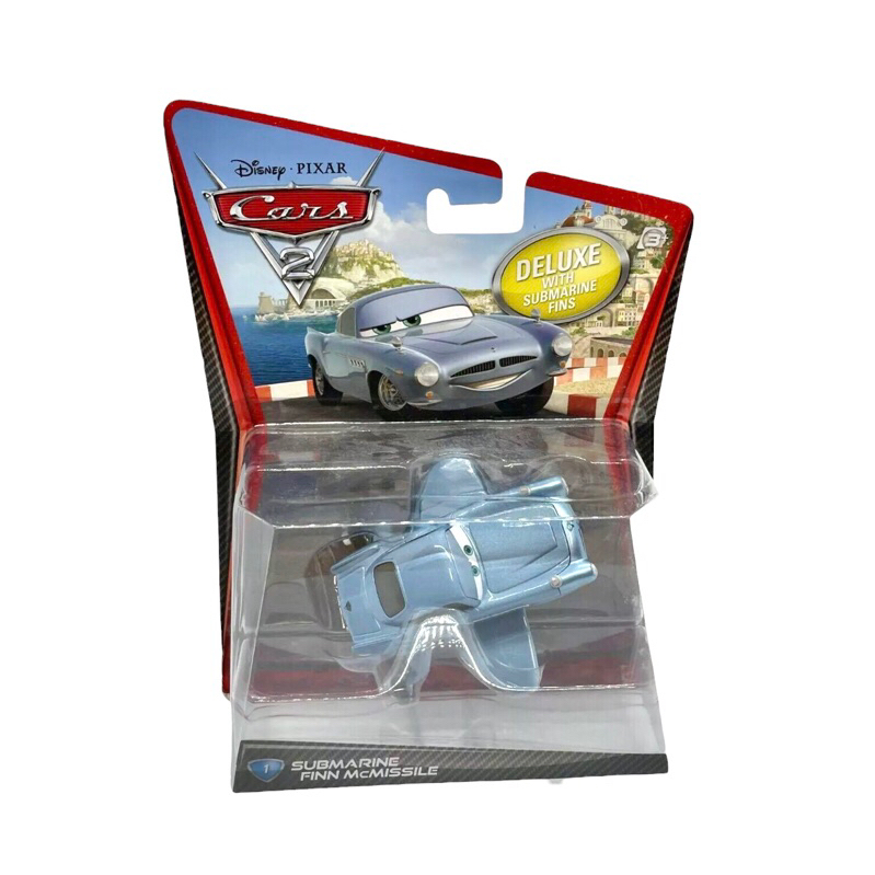 Disney Pixar Cars 2 Deluxe Oversized Submarine Finn McMissile Diecast