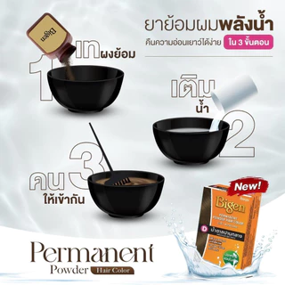 Bigen powder 6g. บีเง็น ผงย้อมผม ปิดผมขาว ปราศจากแอมโมเนีย