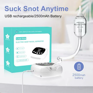 เครื่องดูดน้ำมูก 9 ระดับ ดูดแรง ดูดออกทั้งยวง ชาร์จUSB จุกซิลิโคน ที่ดูดน้ำมูกเด็ก NASA เครื่องดูดน้ำมูกไฟฟ้า ดูดน้ำมูก