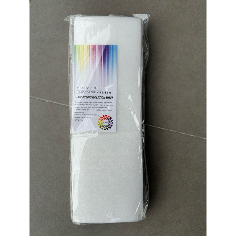 แผ่นโฟม แผ่นโฟมทำไฮไลท์ และทำสีผม ,12x42 cm.ขนาดบรรจุแพ็คละ 50 แผ่น