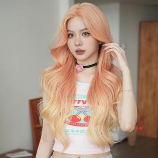 MAYAWIG วิกผมทอมือจิ๊ดริด วิกผมทรงลอนใหญ่ มีปอยหวาน สีบลอนด์…