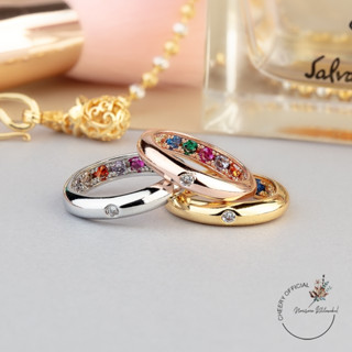 แหวนพูนทรัพย์ นพเก้า สีเงิน สีทอง สีโรสโกลด์ ใส่ได้ทั้งชายแล…