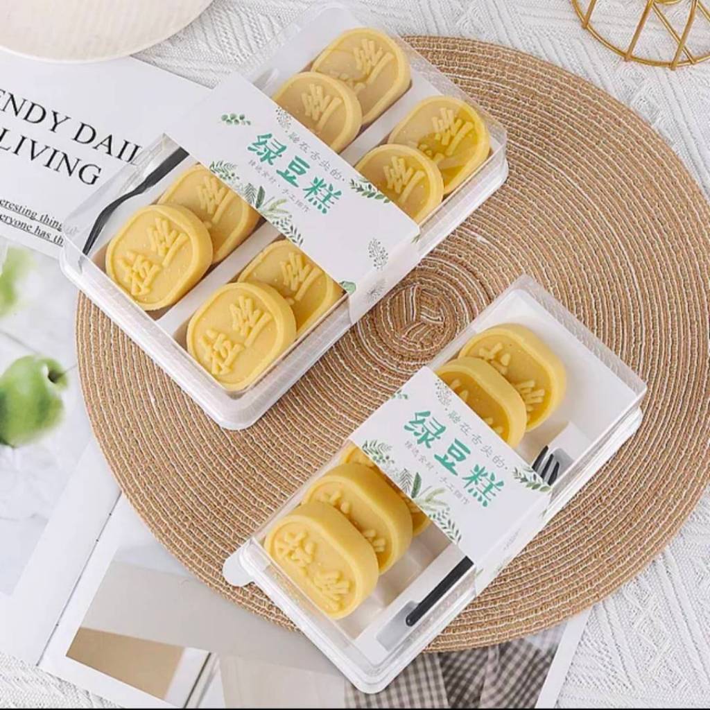 กล่องใส่ขนมทาร์ต ขนมเปี๊ยะ 6 ช่อง พร้อมส้อม (XY904) ,กล่อง10ช่องฝาใส พร้อมส้อมสีดำ (H410) แพ็ค 25/50 ชุด