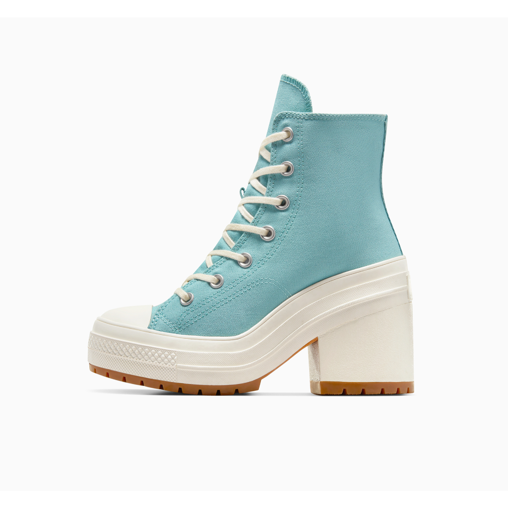CONVERSE รองเท้าผ้าใบ รุ่น CHUCK 70 DE LUXE HEEL SEASONAL COLOR HI BLUE ผู้หญิง A08279CF_F4BLXX