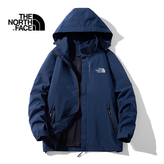 The North Face เสื้อแจ็กเก็ต เสื้อกันลม กันน้ํา มีฮู้ด กันลม สําหรับผู้ชาย ผู้หญิง เดินป่า ตั้งแคมป์