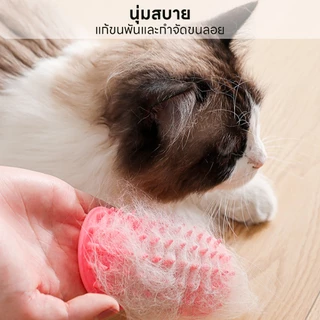 yoyopet : แปรงนวดแมว ที่แปรงขนแมว เครื่องนวดแมว หวีแมว หวีนวดติดผนัง Petbrush ของเล่นแมว ที่นวดแมว