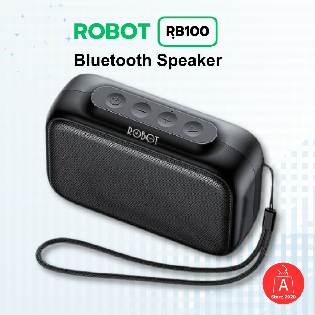 [พร้อมส่ง] ROBOT Bluetooth Speaker RB100 ลำโพงบลูทูธ ขนาดเล็ก เสียงดังคมชัด เพิ่มเสียงเบสได้ รองรับ