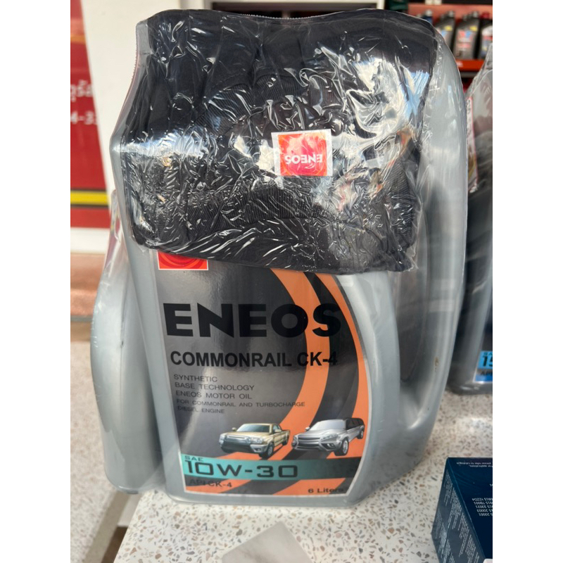 น้ำมันเครื่อง ENEOS COMMONRAIL CK-4 10W-30 เอเนออส คอมมอนเรล CK-4 10W-30 6+1L แถมฟรี!! เสื้อคละแบบ