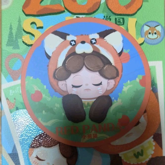 พร้อมส่ง แพนด้าแดง WENDY zoo school เช็คการ์ด ไม่แกะตัว