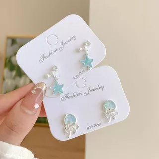 พร้อมส่งจากไทย 🇹🇭 ต่างหูไปทะเล ตุ้มหู ต่างหู เปลือกหอย เครื่องประดับ ต่างหูหอย หอยสังข์