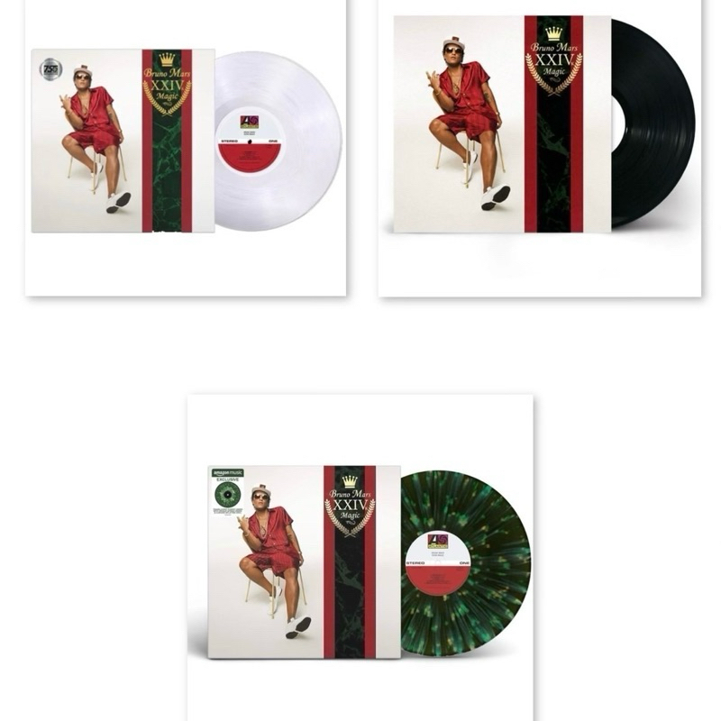 แผ่นเสียง Bruno Mars – 24K Magic ,Vinyl, LP, Album มือหนึ่ง ซีล