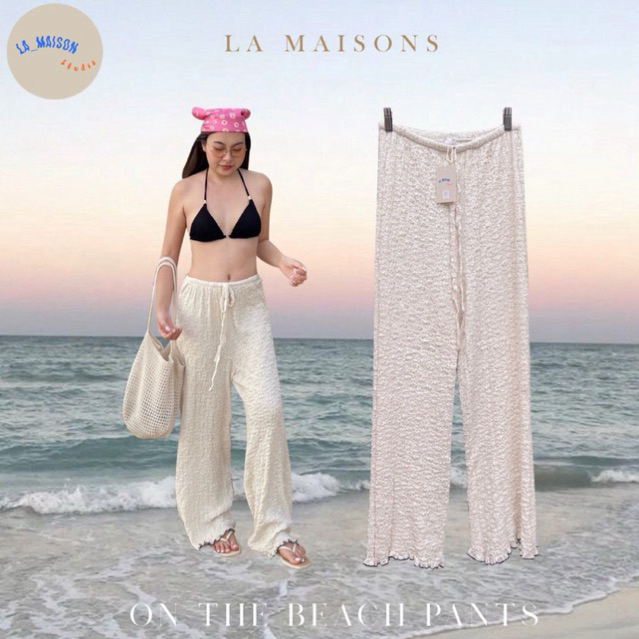 กางเกงขายาว กางเกงไปทะเล on the beach pants